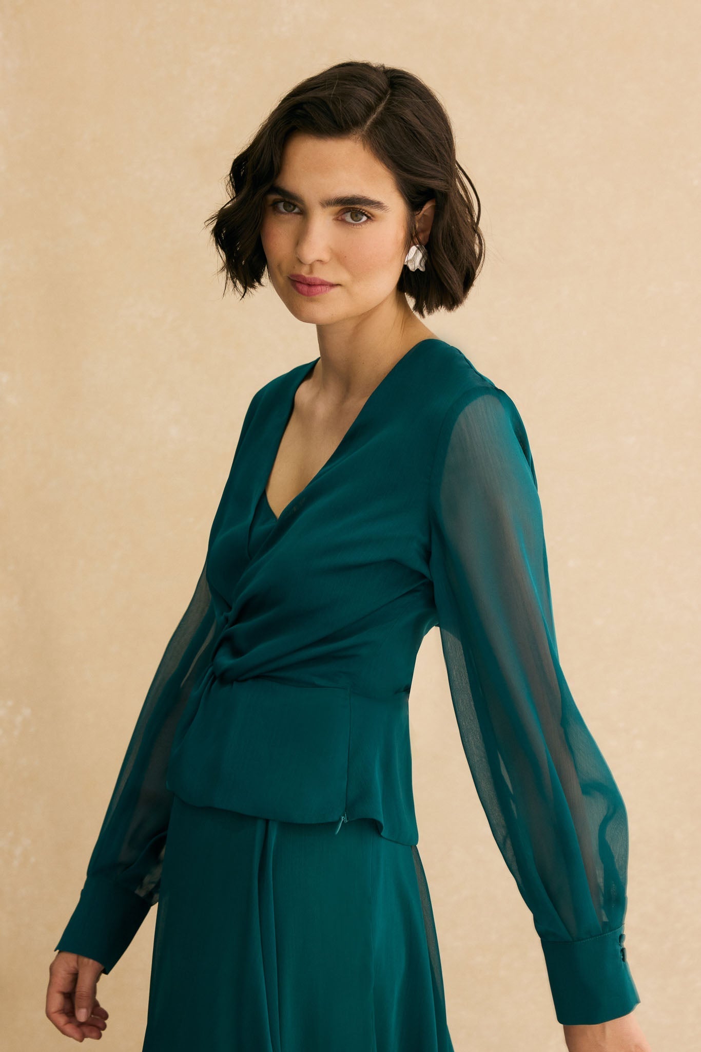 Blusa CLAIRE Verde Hiedra