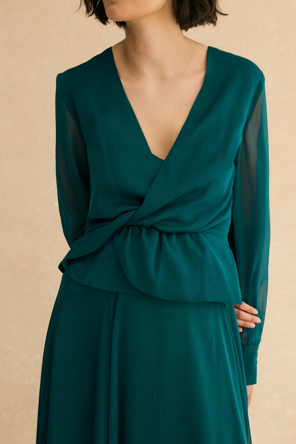 Blusa CLAIRE Verde Hiedra