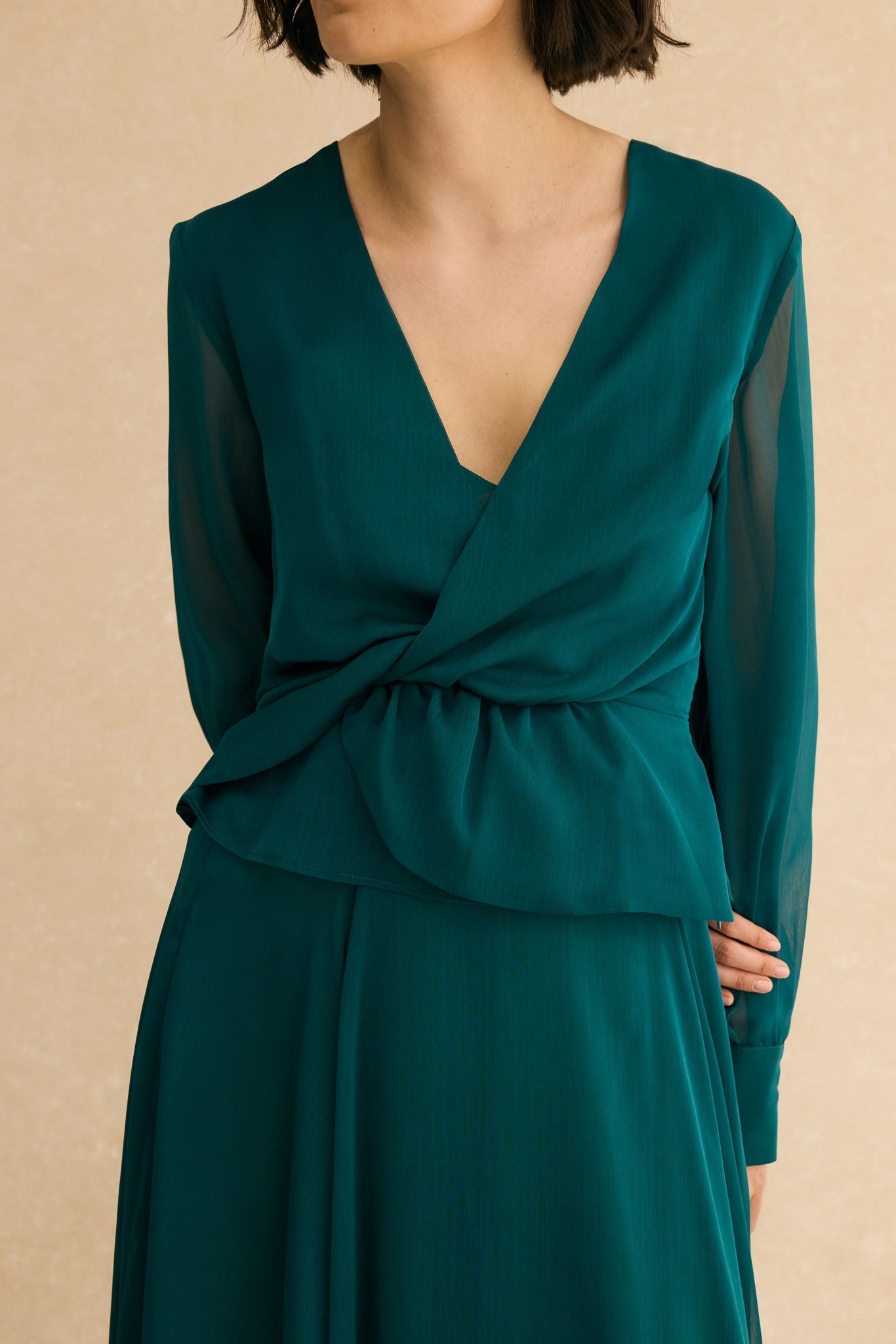 Blusa CLAIRE Verde Hiedra