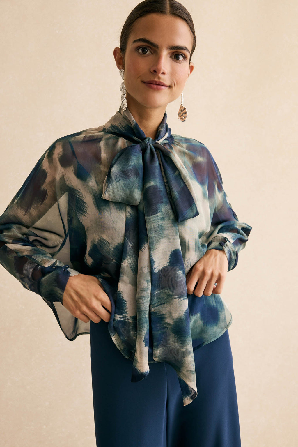 Blusa MIRANDA Estampado Azul