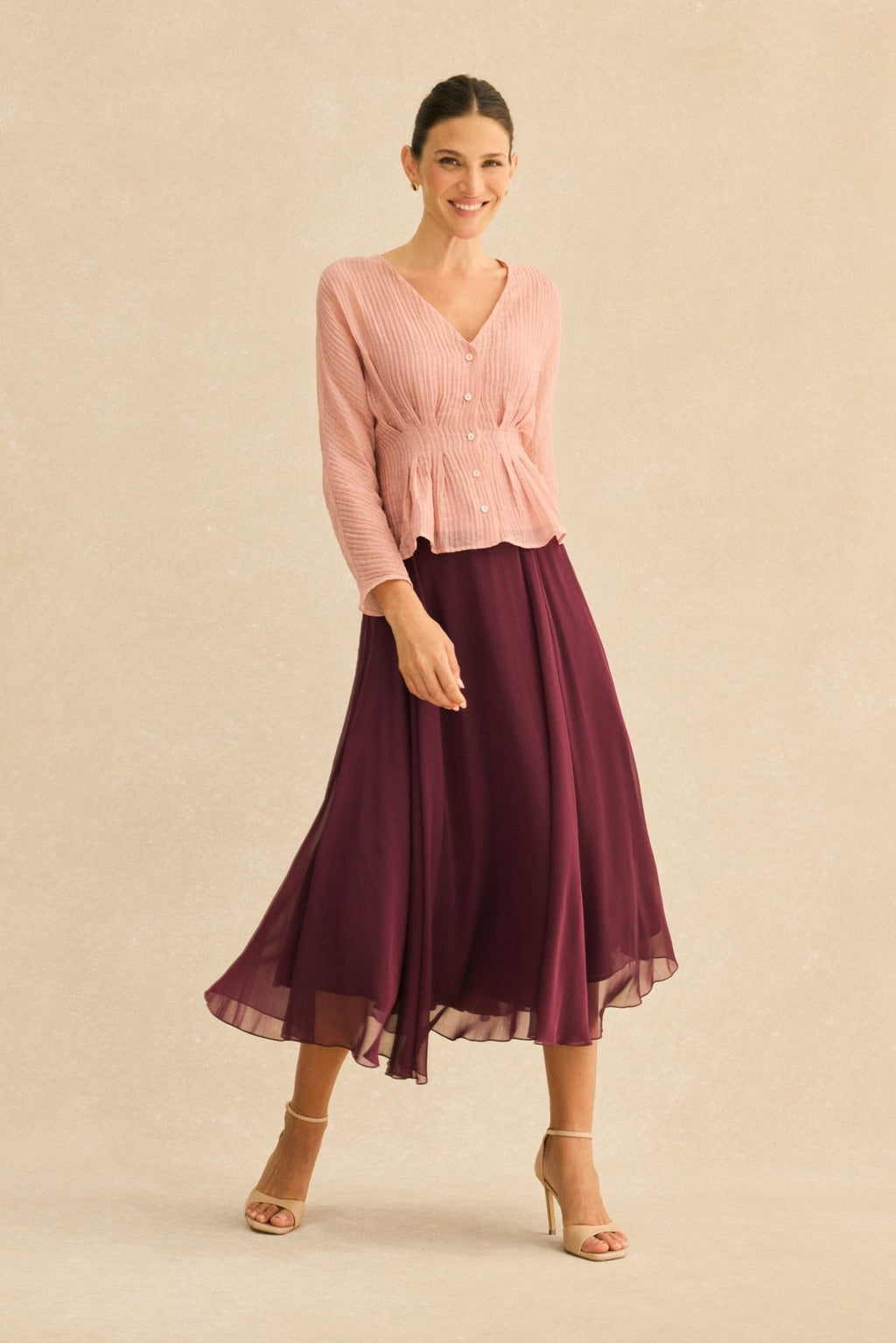 Blusa PALAMÓS Nude Carisma