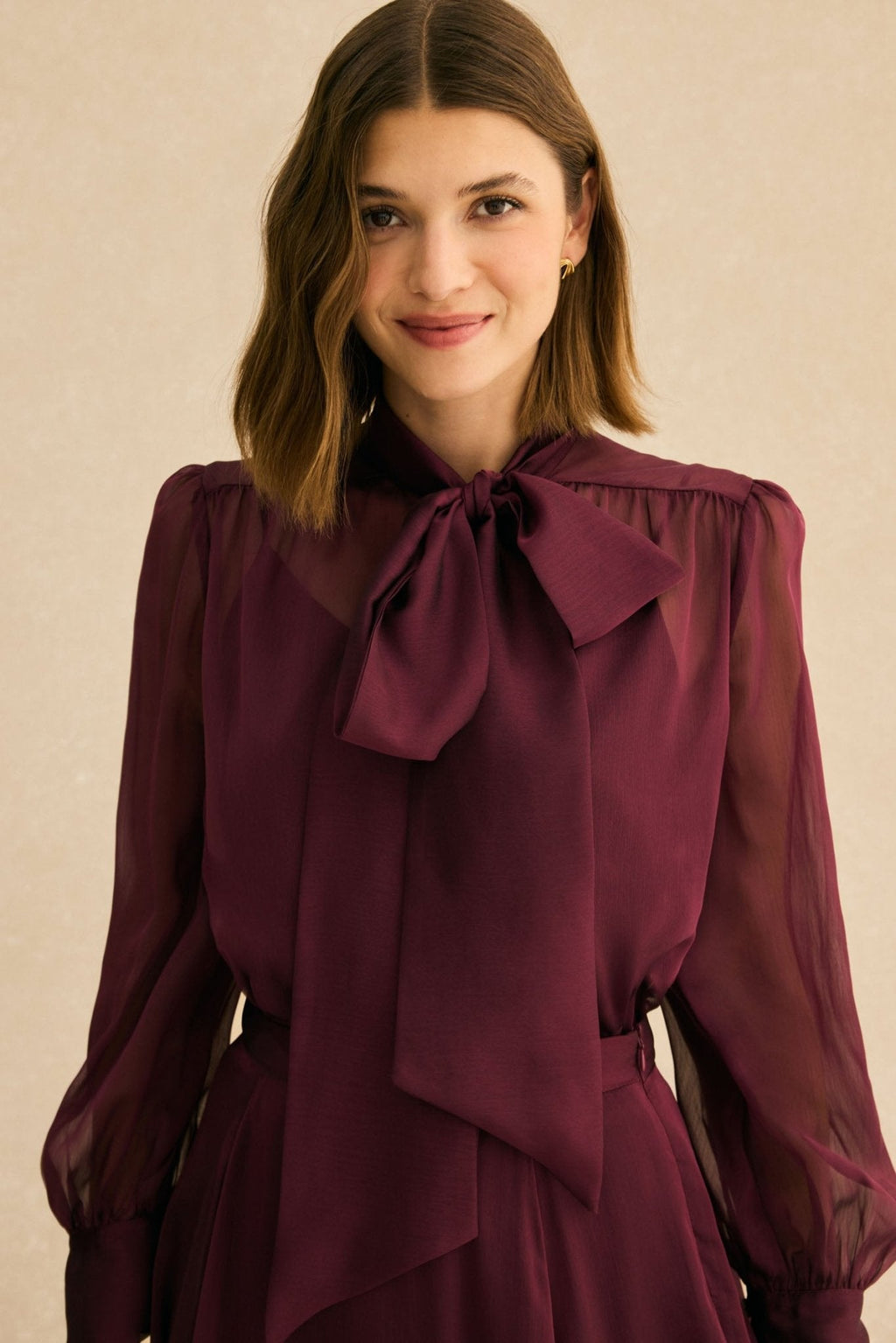 Blusa PAULINE Burdeos Monastrell