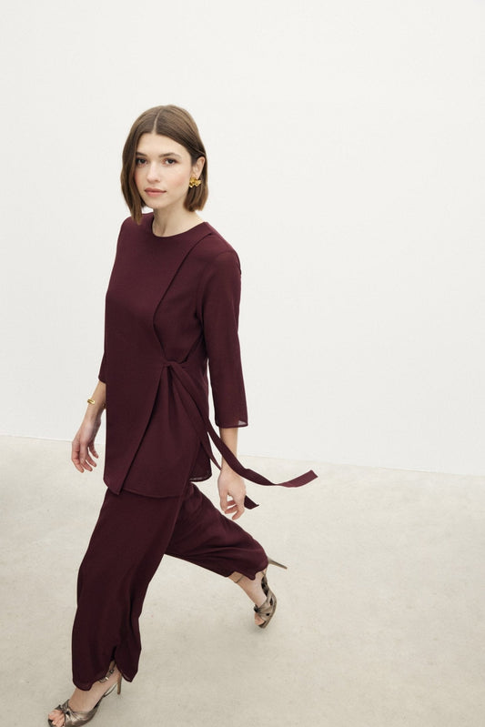 BLUSA QUITA BURGUNDY