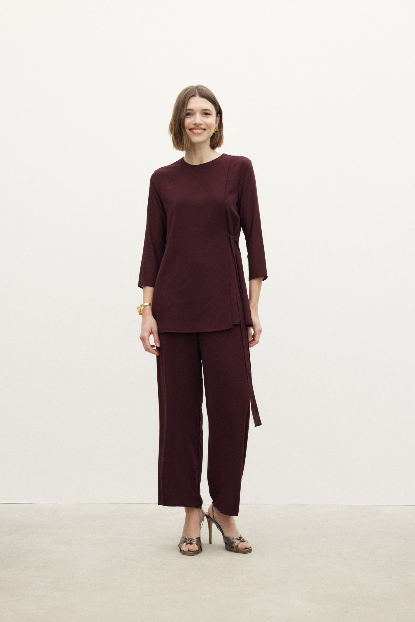 BLUSA QUITA BURGUNDY