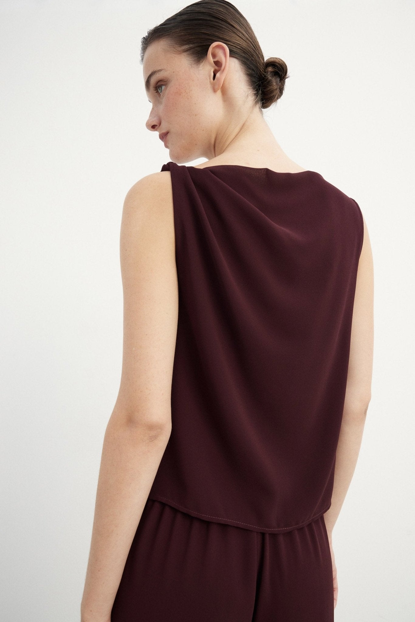 BLUSA RÍO BURGUNDY