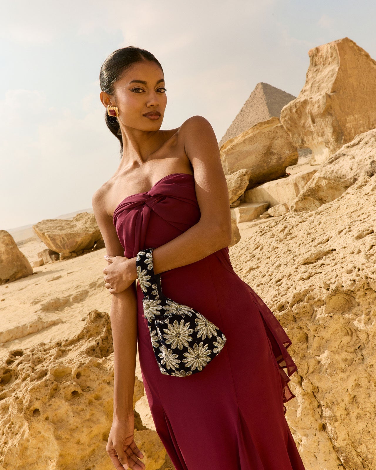 Vestido Julieta Burdeos