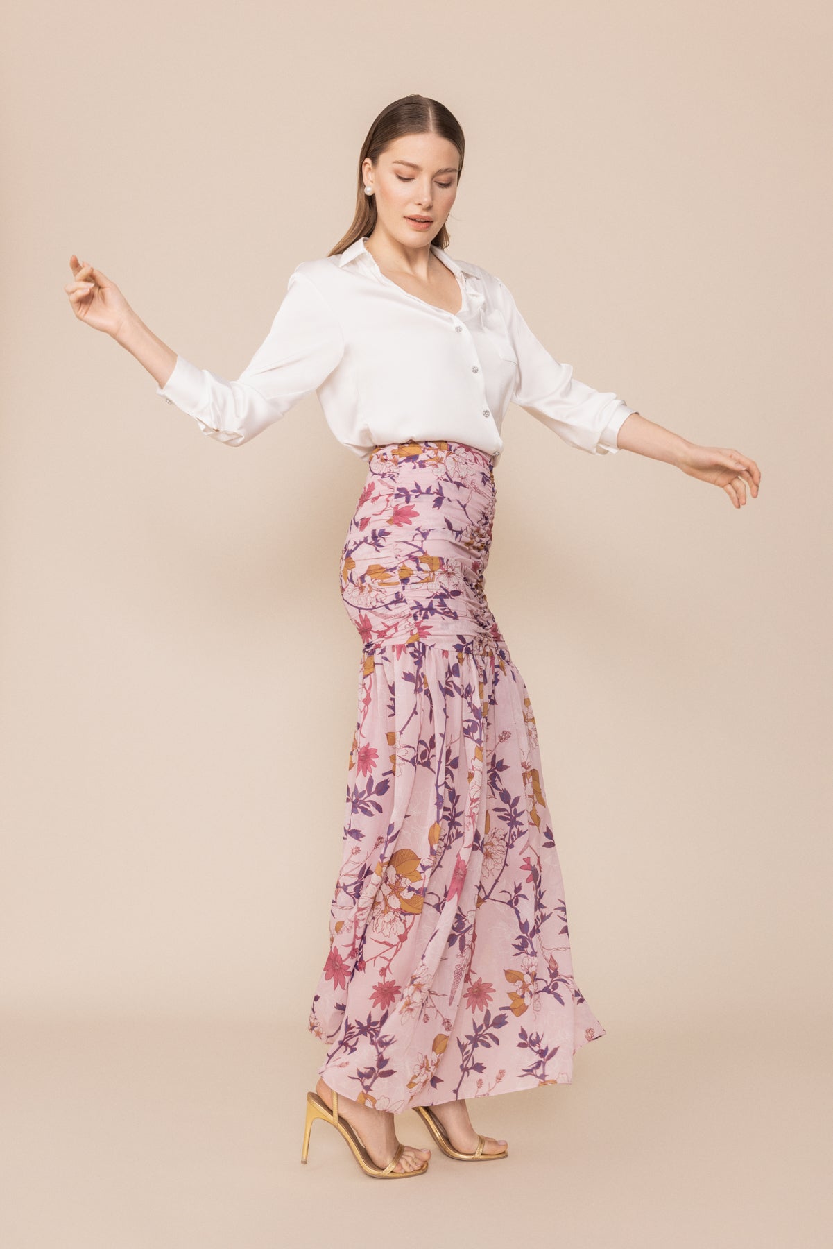 Camisa Top Cardi · Flora ·