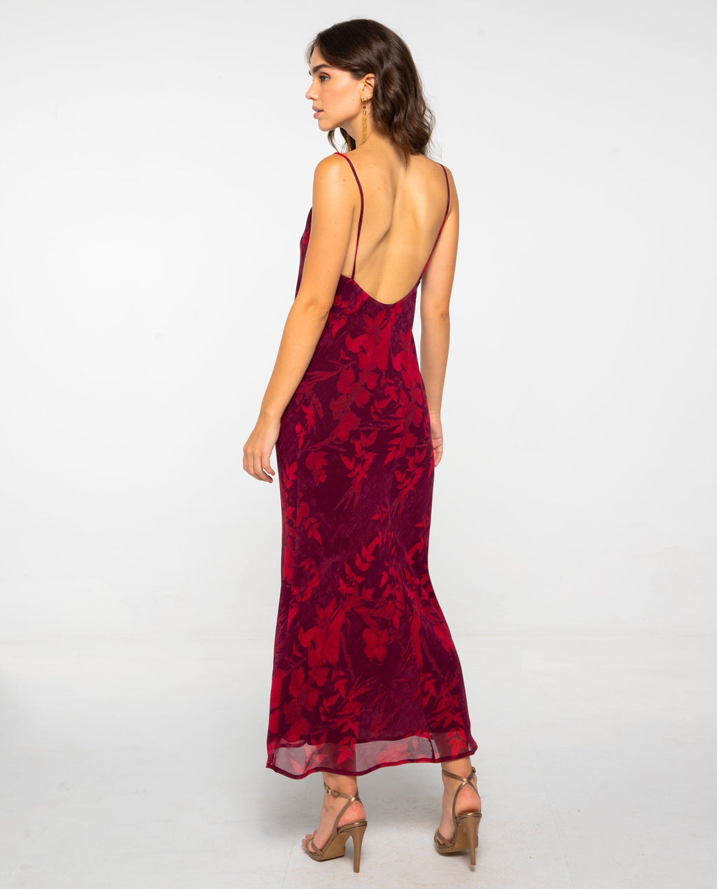 VESTIDO y CHAQUETA ADELA · GRANATE