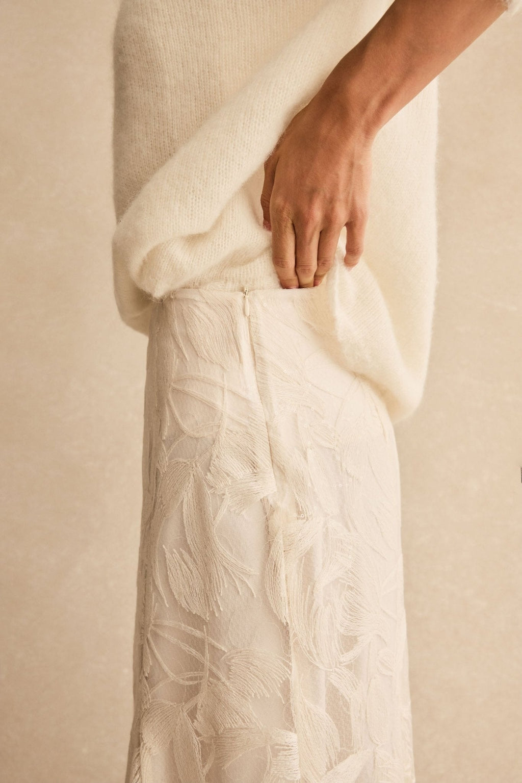 Falda FRIDA Blanco Hielo