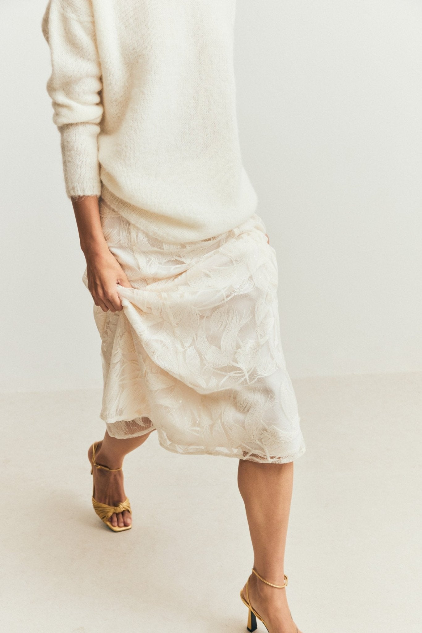 Falda FRIDA Blanco Hielo