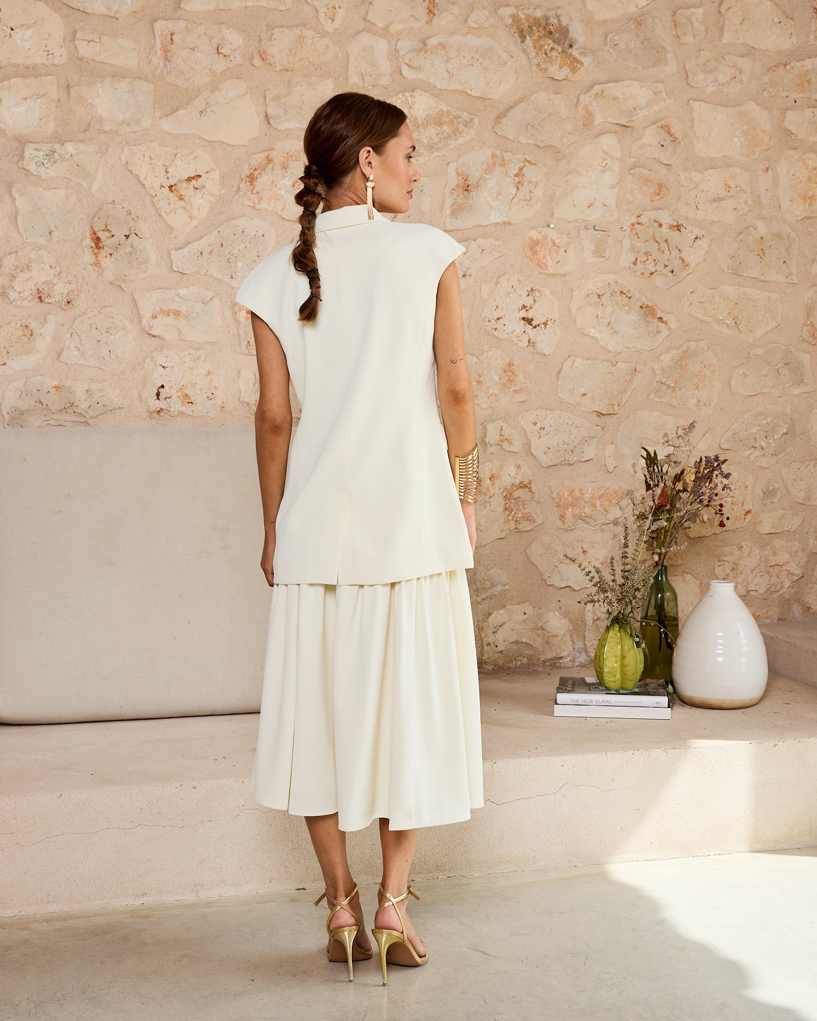 Falda Holly Cream · Flora ·