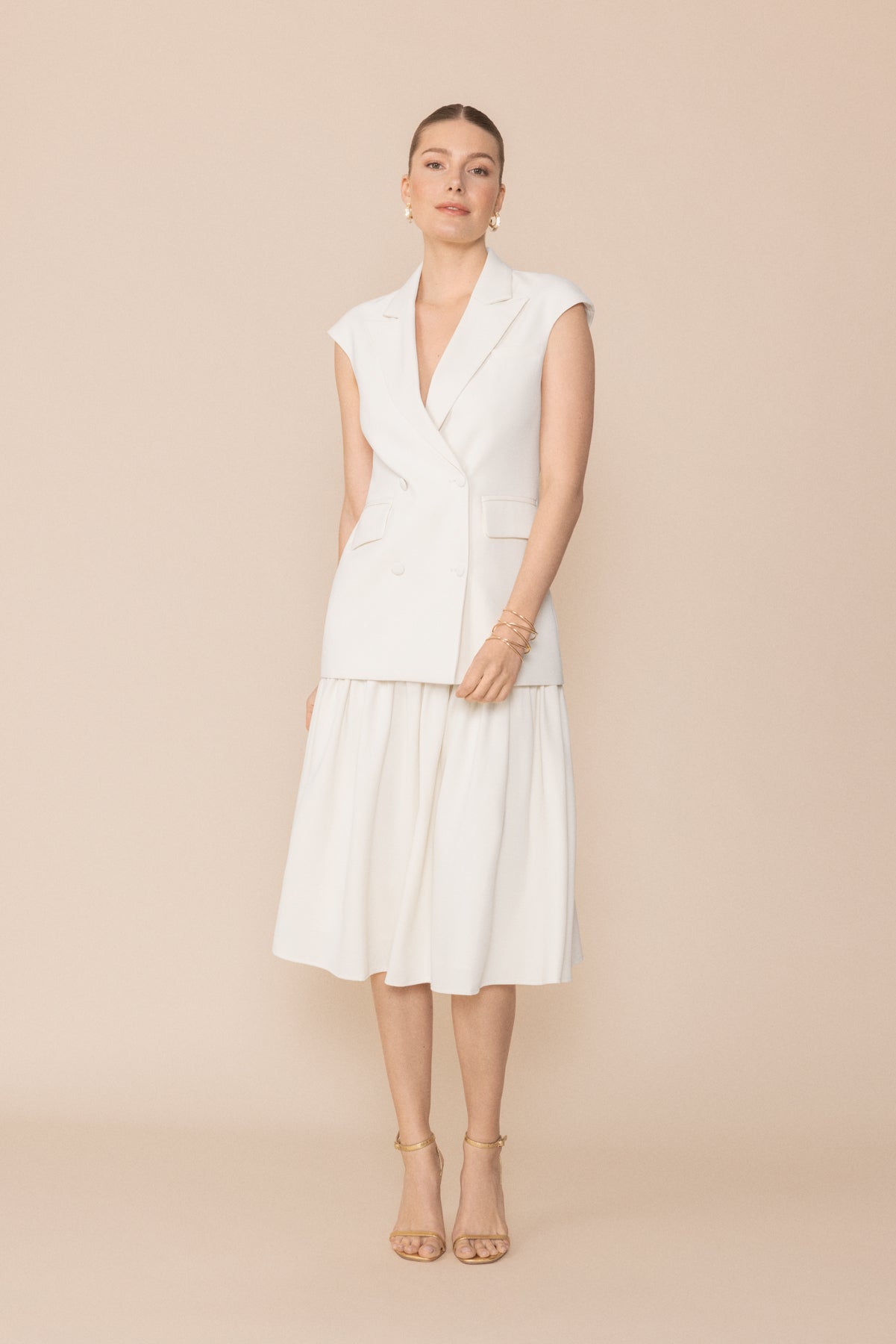Falda Holly Cream · Flora ·