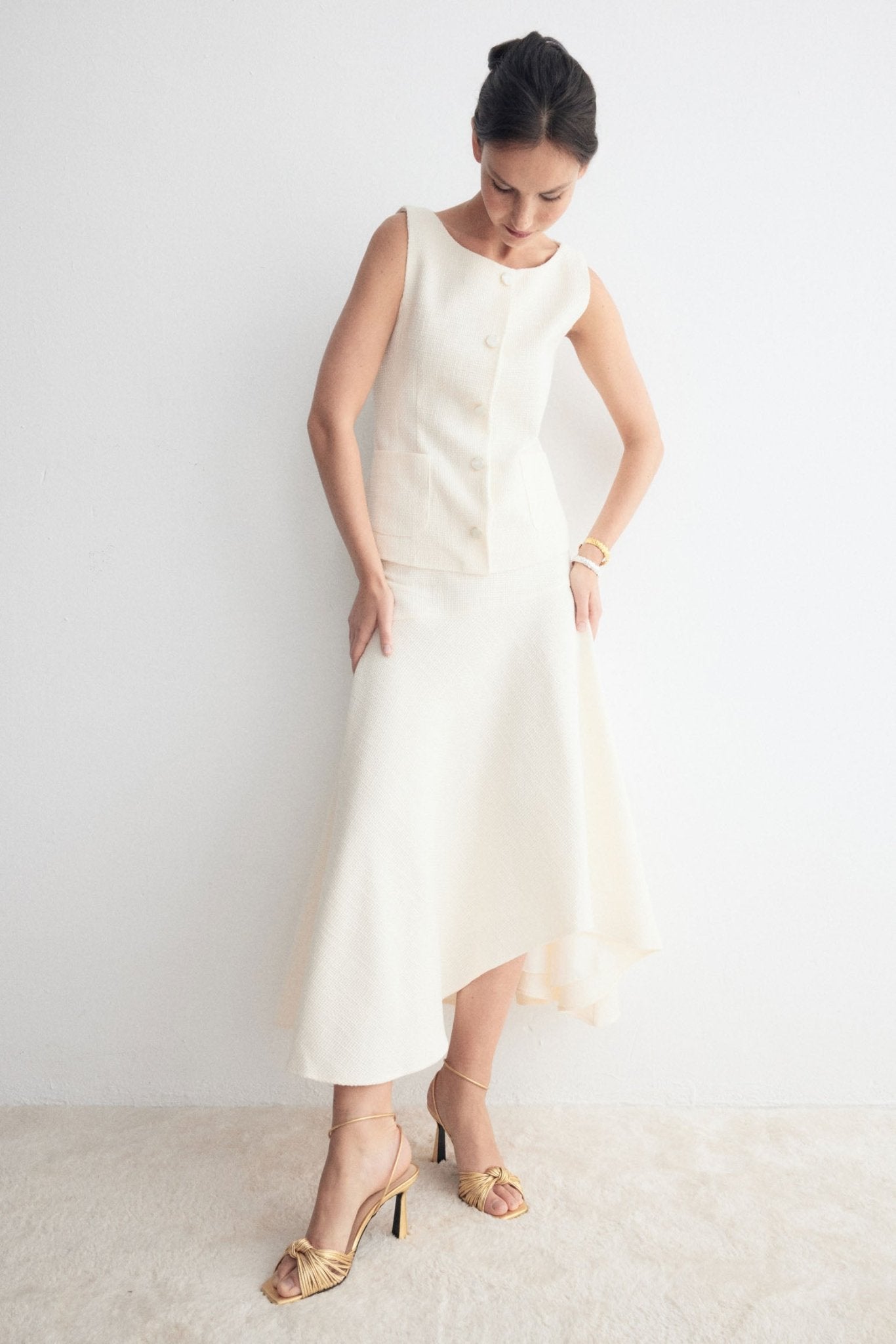 Falda JASPE Beige
