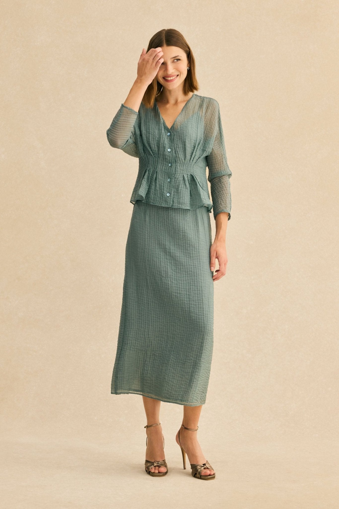 Falda LLANSÁ Azul Atlántico