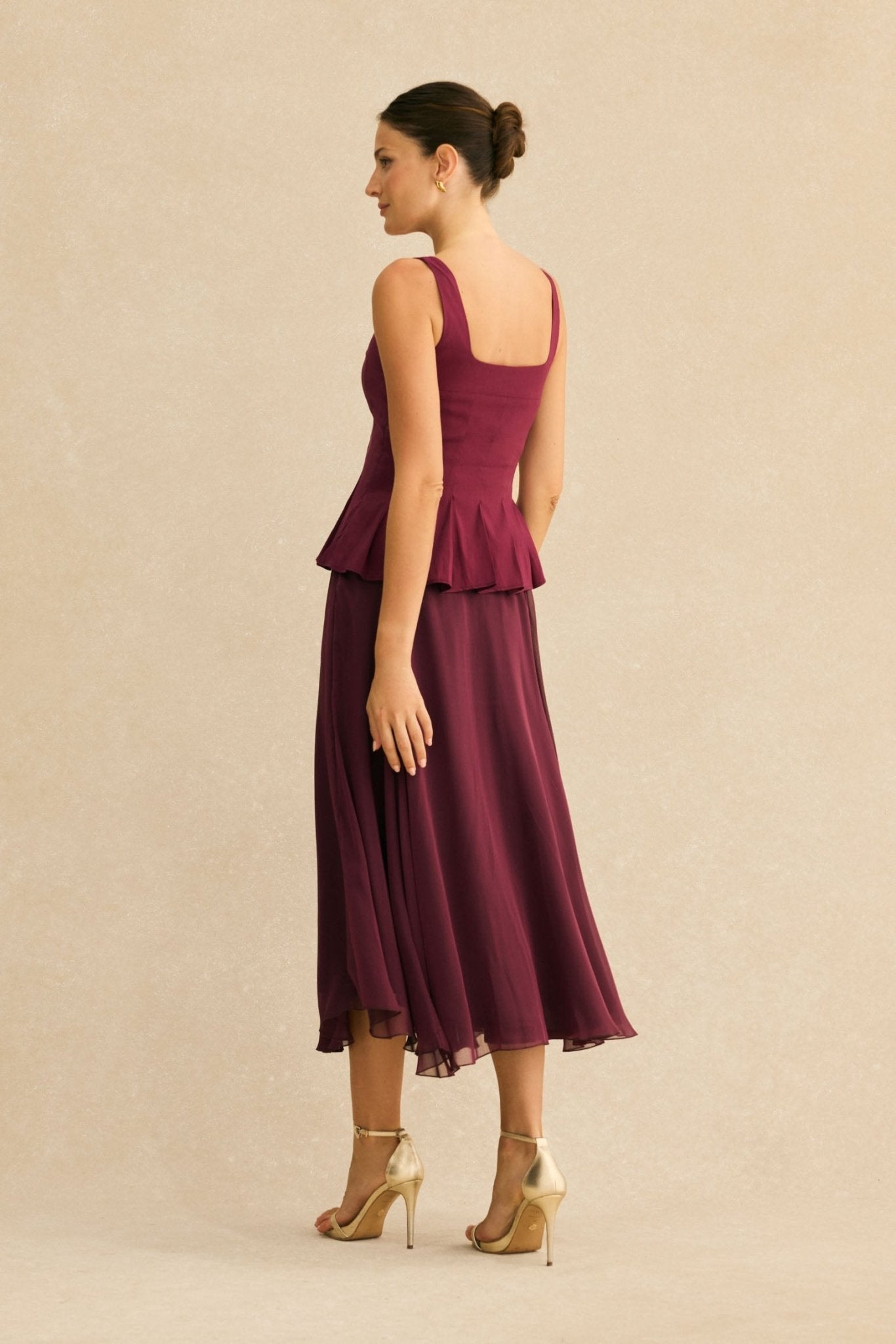 Falda MALISA Burdeos Monastrell