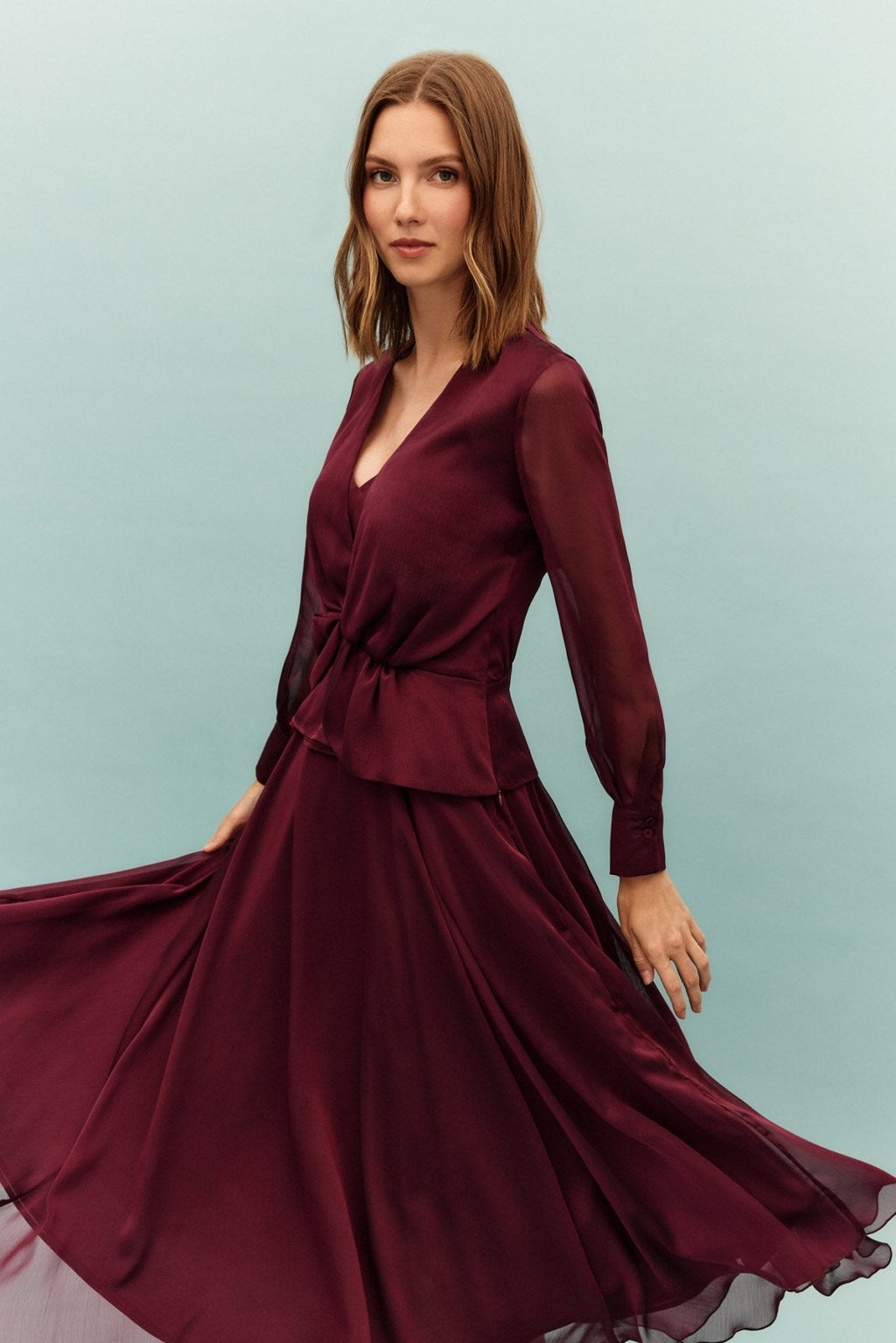 Falda MALISA Burdeos Monastrell