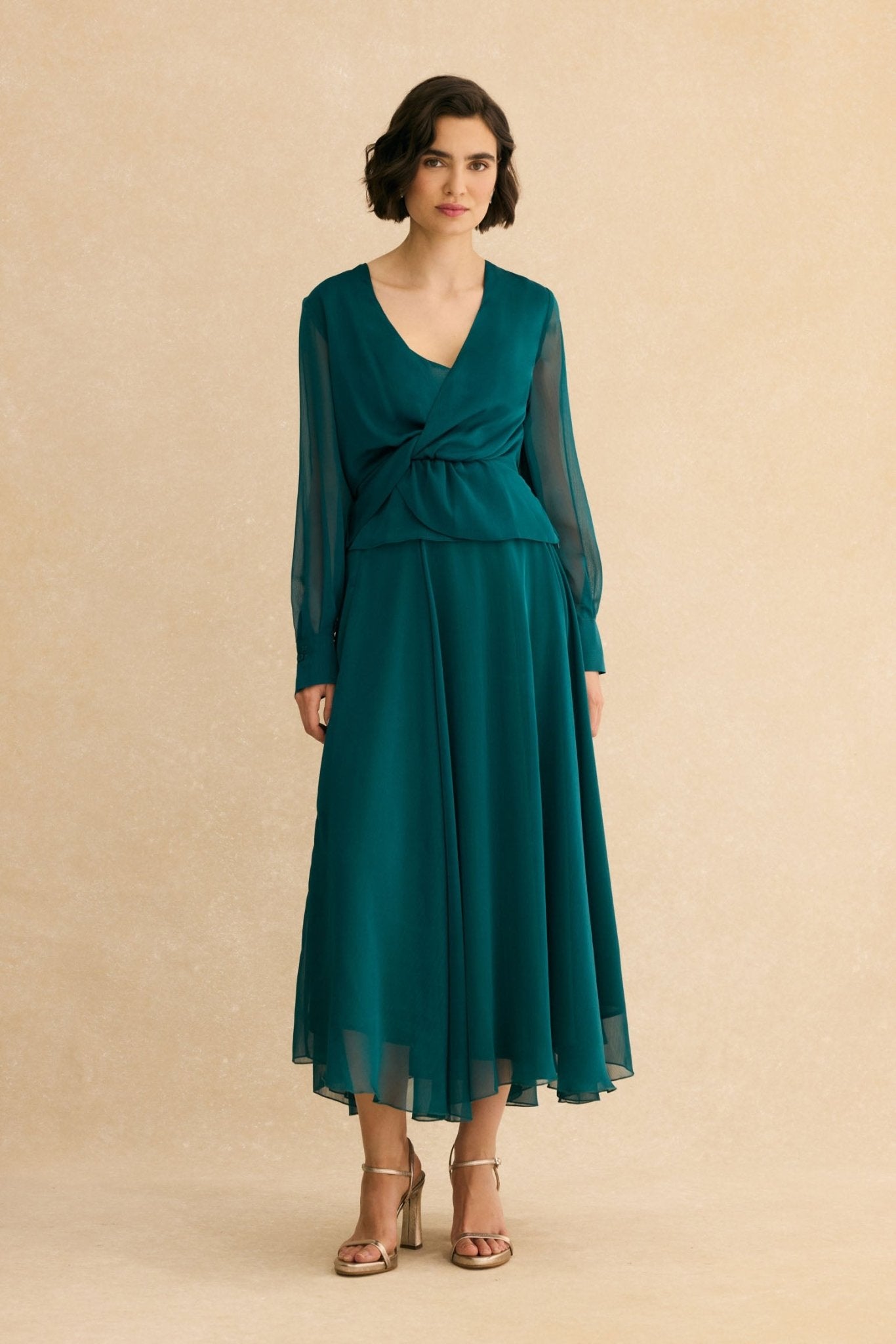 Falda MALISA Verde Hiedra