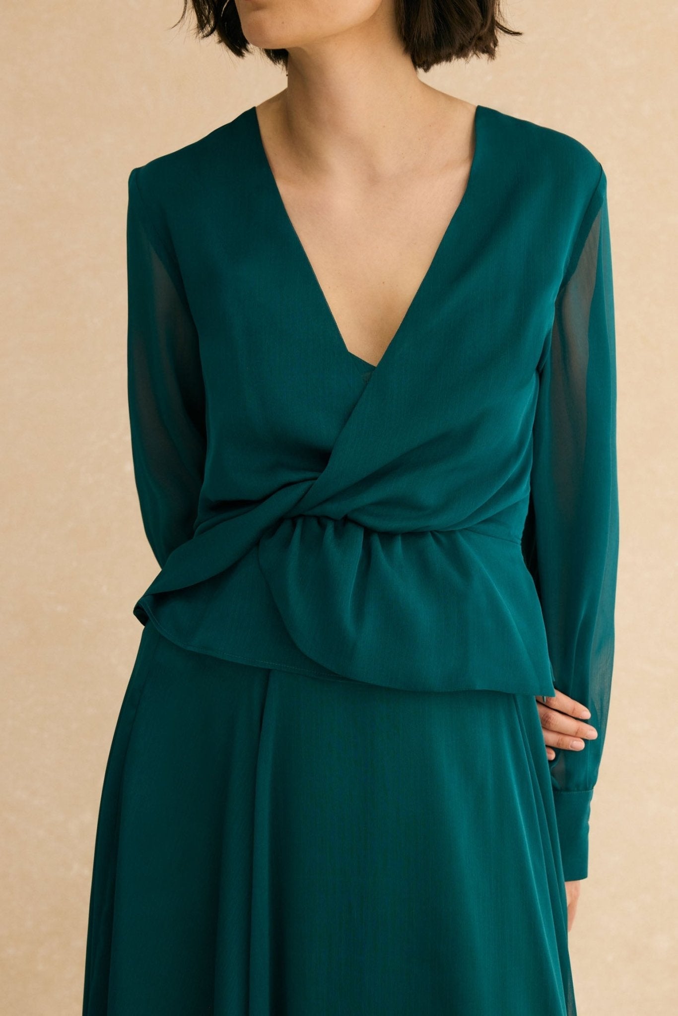 Falda MALISA Verde Hiedra