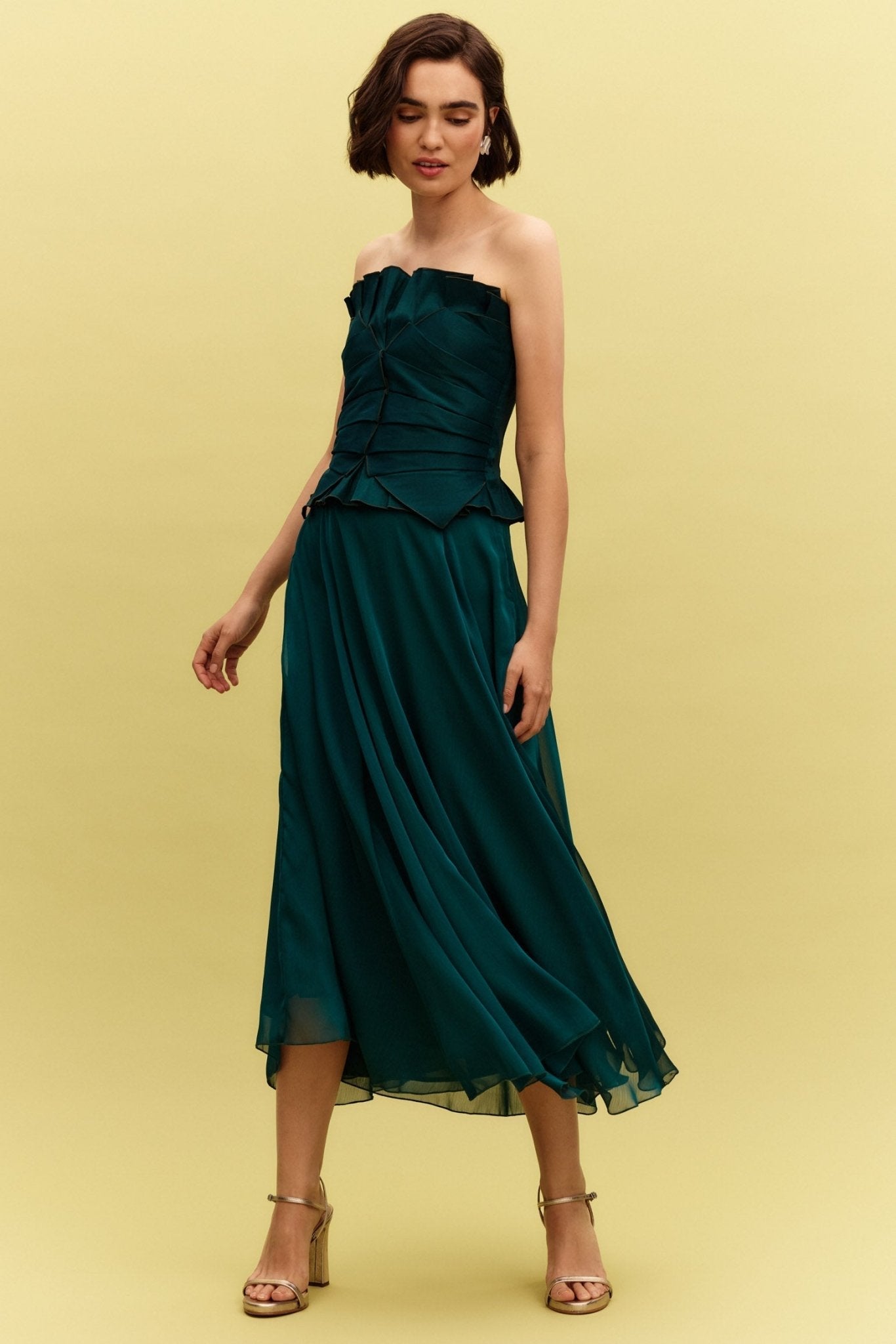 Falda MALISA Verde Hiedra