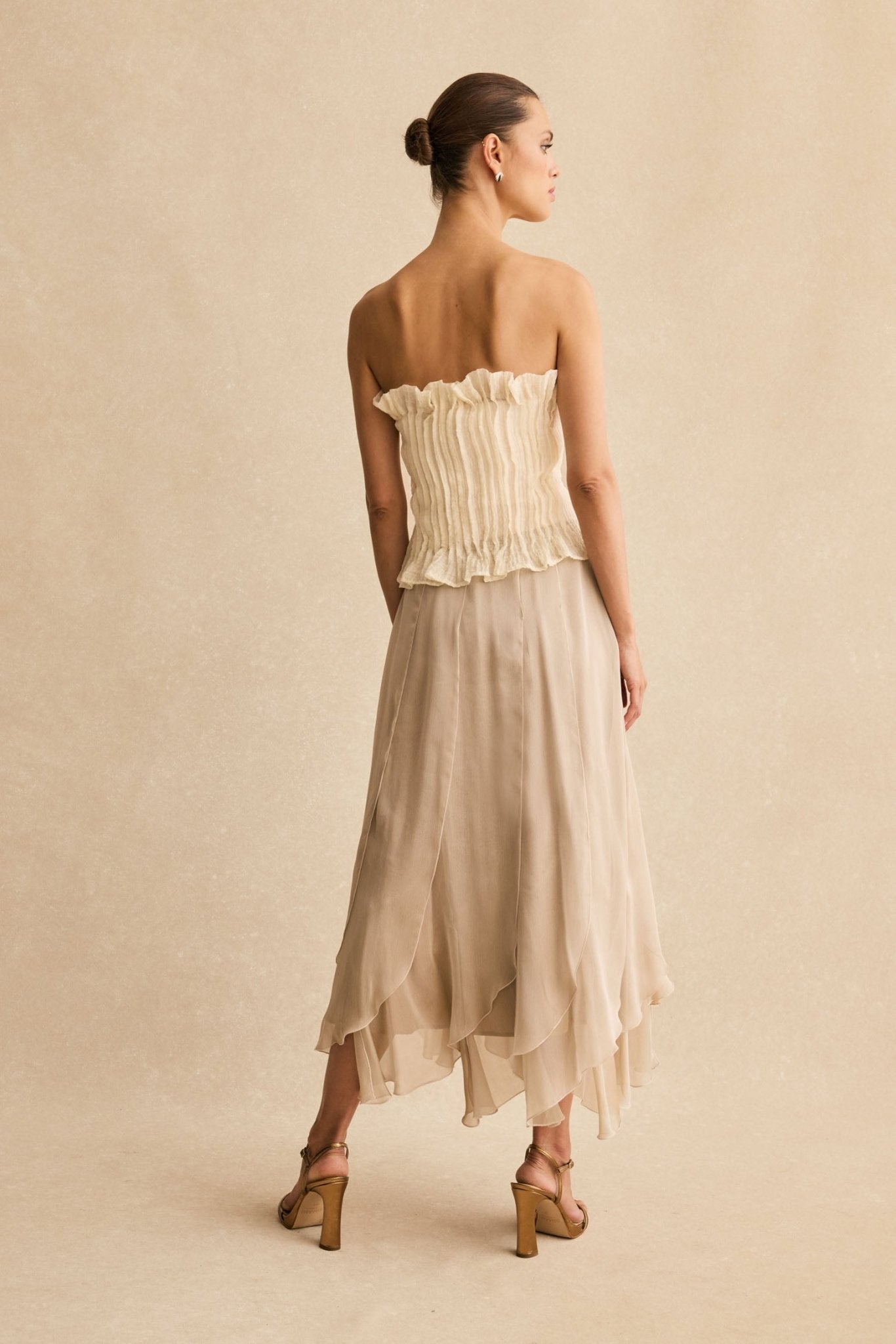Falda MOONSTONE Champagne