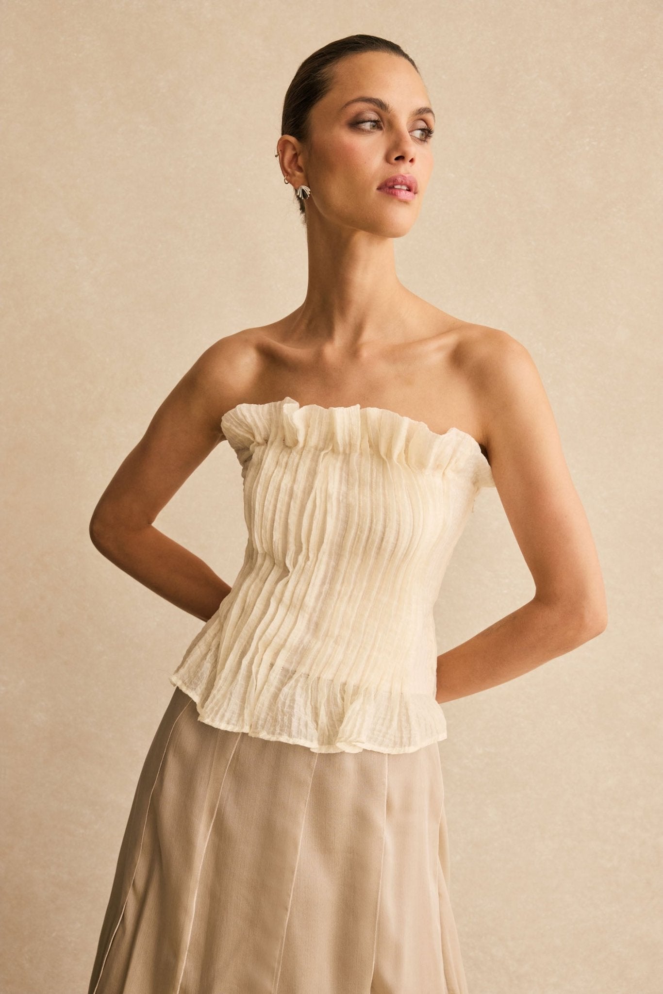 Falda MOONSTONE Champagne