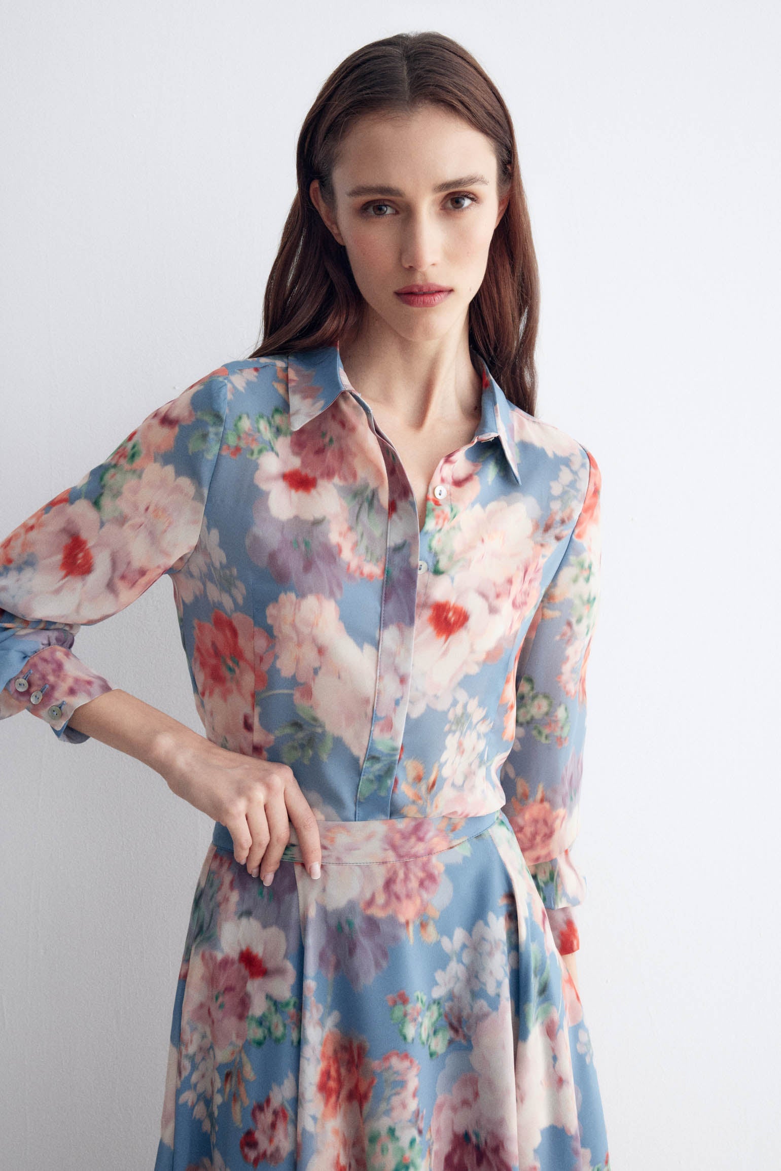 Falda WAVE Print sky