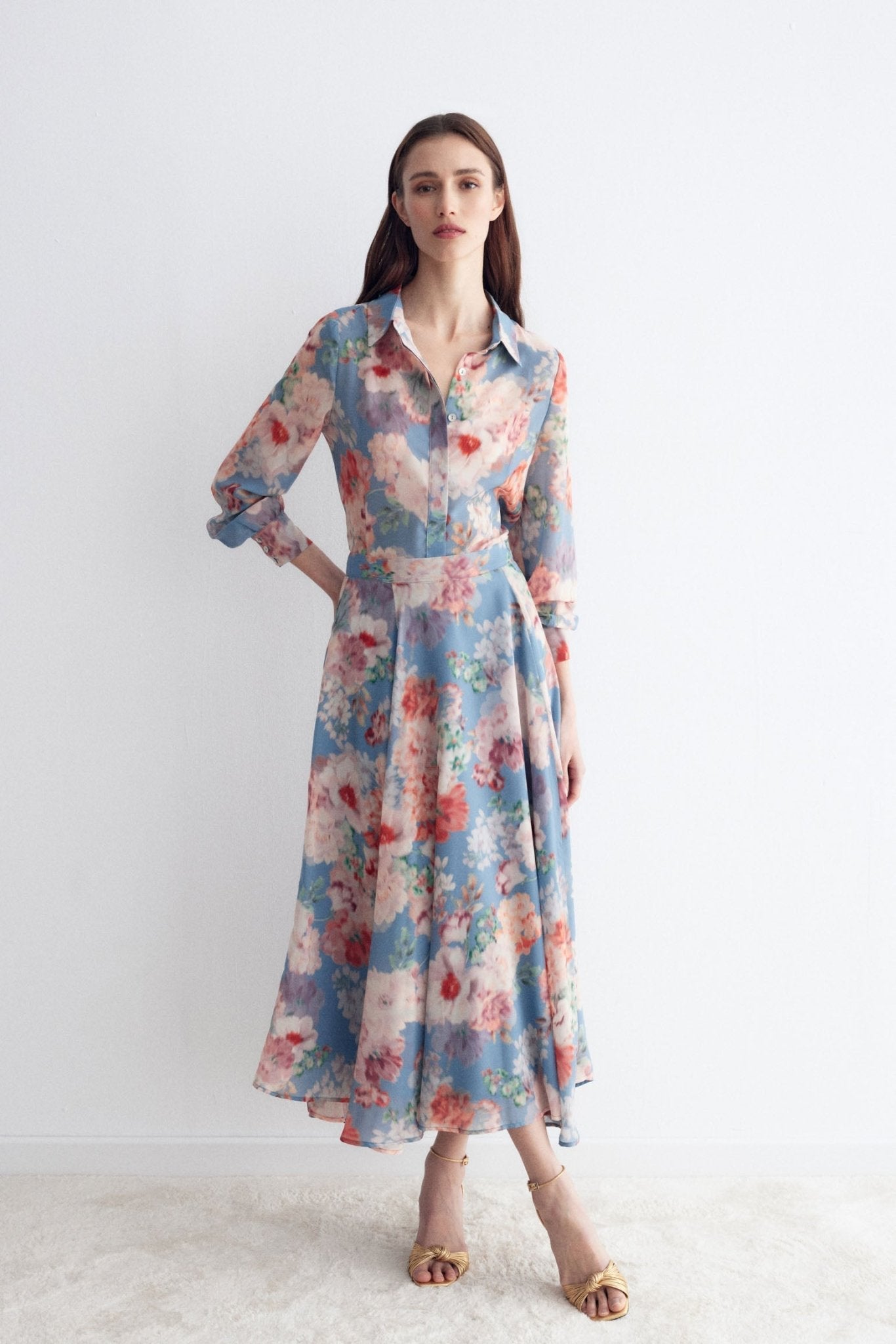 Falda WAVE Print sky