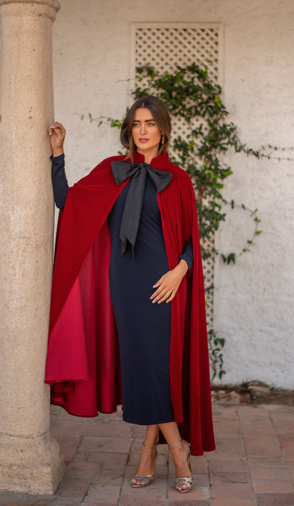 Capa Lady Murciélago larga