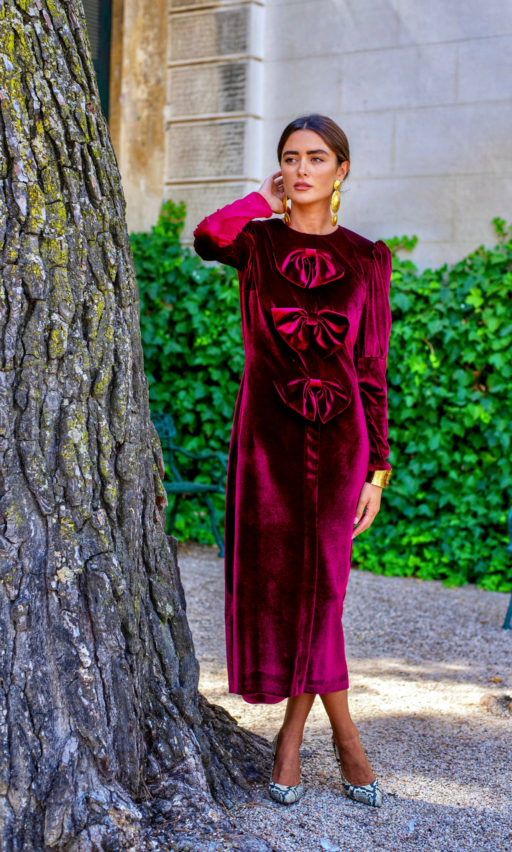 Vestido Bucarest granate