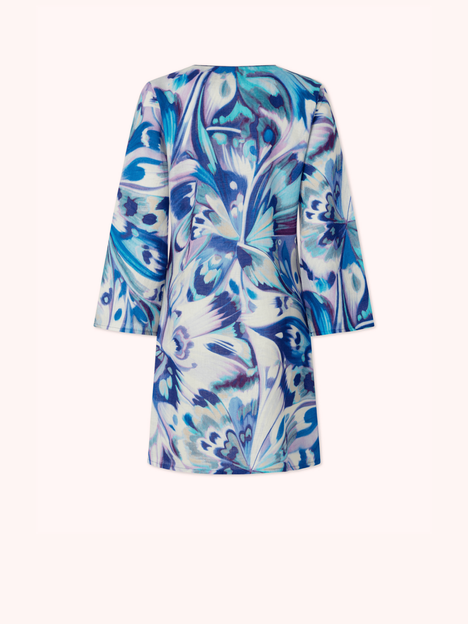 KAFTÁN CORTO AZUL MUSTIQUE