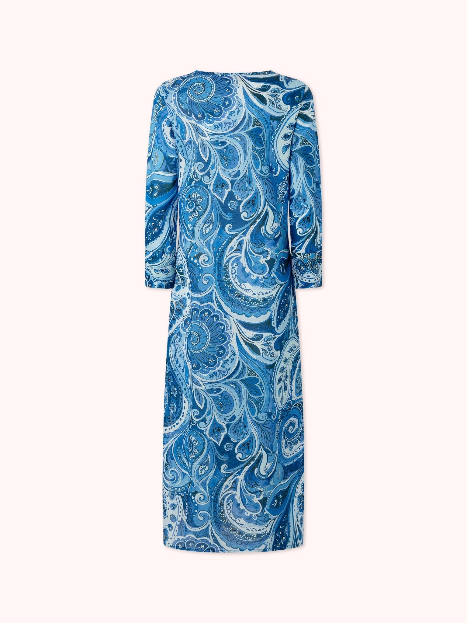 KAFTÁN ESTAMPADO AZUL MILOS