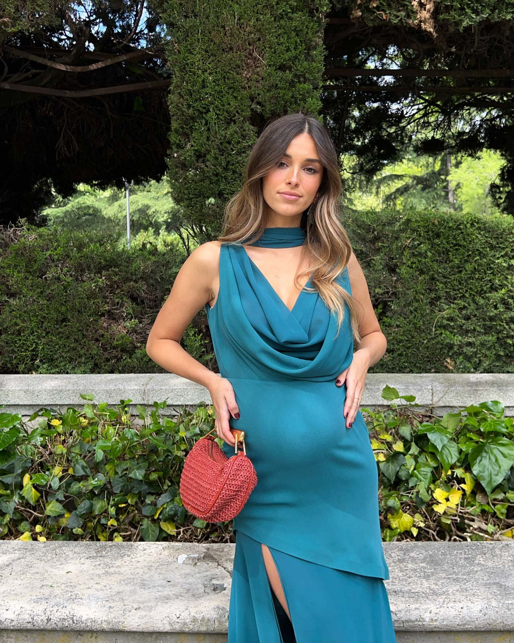 Vestido Rabat Azul petróleo