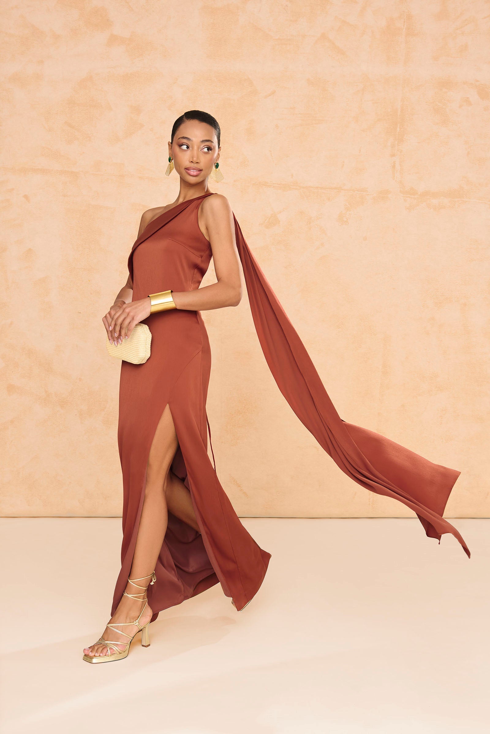 Vestido Lotus Terracota