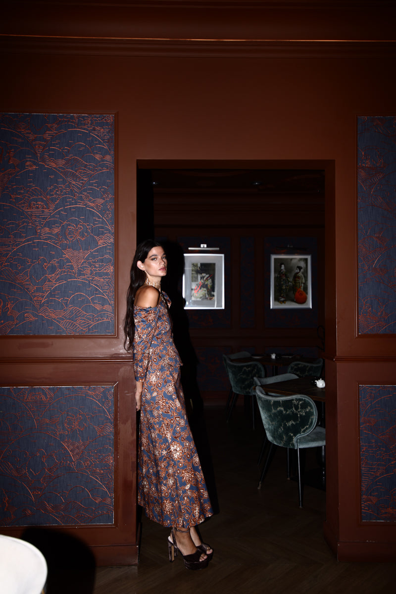 Vestido Brigitte Azul