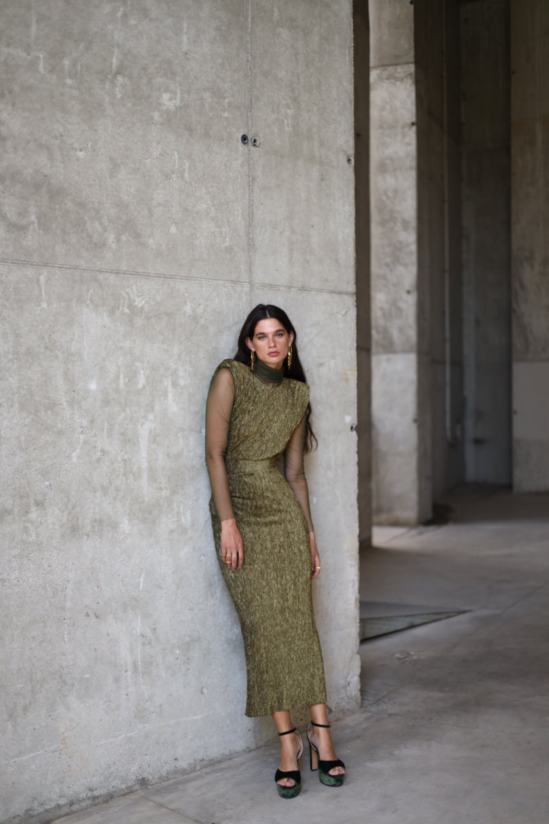 Falda Cabernet Verde