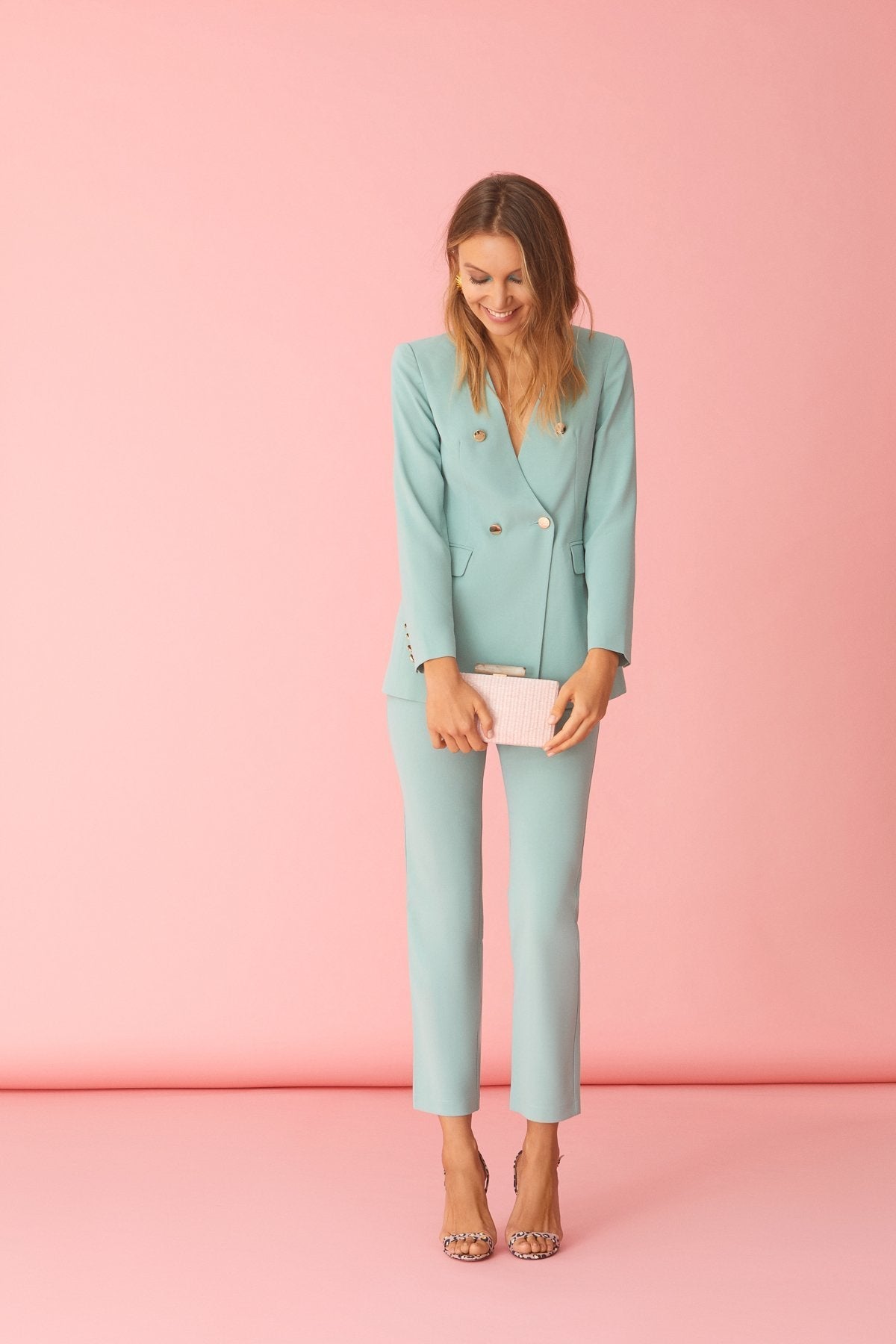 PANTALON ALEXANDRA VERDE  PRETTY IN PINK