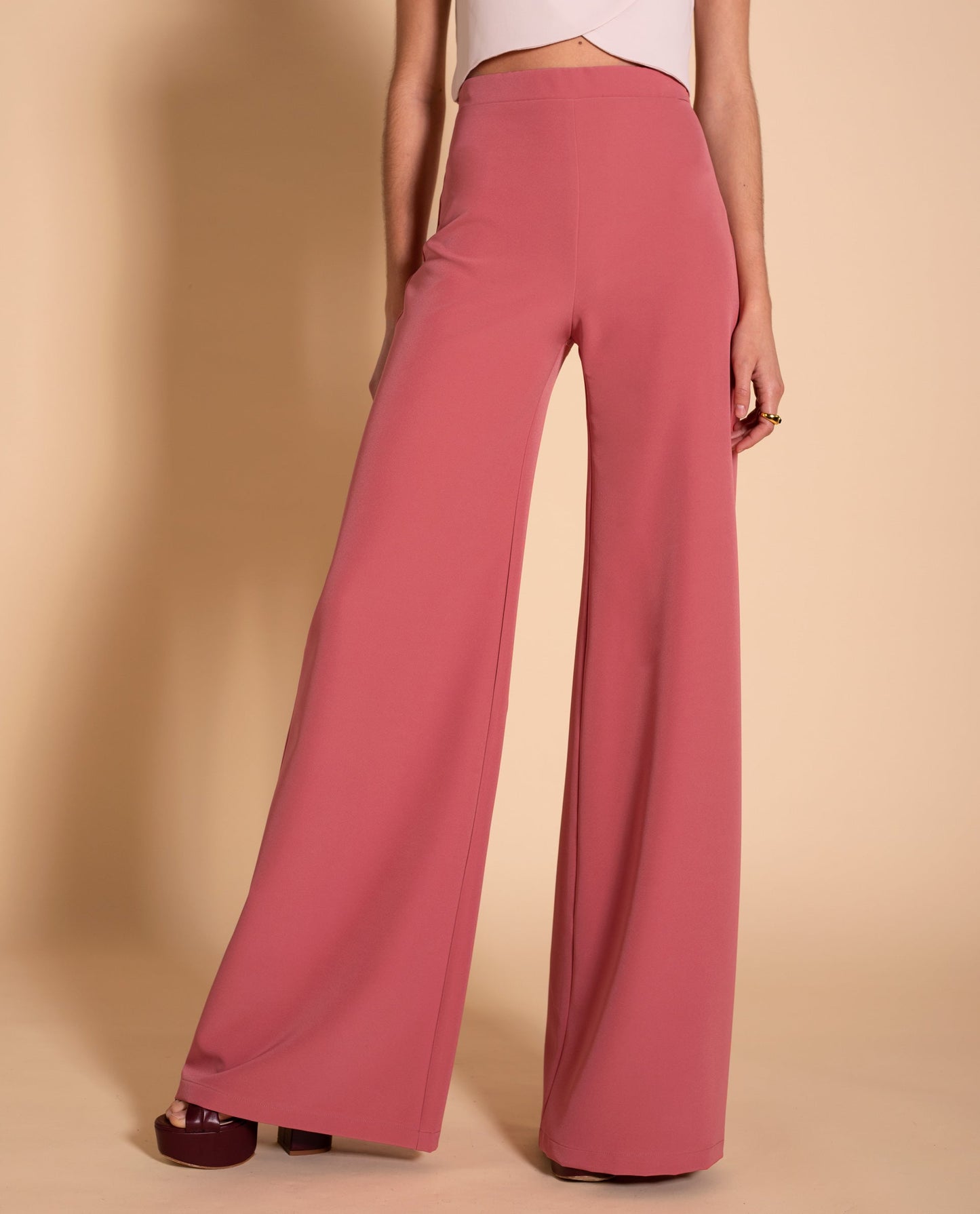 PANTALÓN PALAZZO ALTO  BLUSH