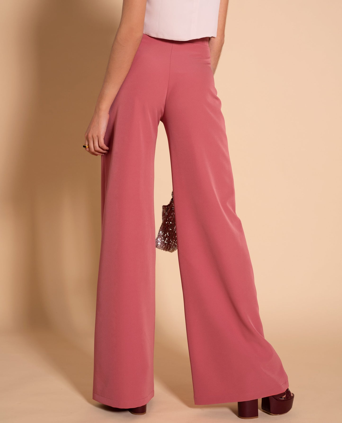 PANTALÓN PALAZZO ALTO  BLUSH