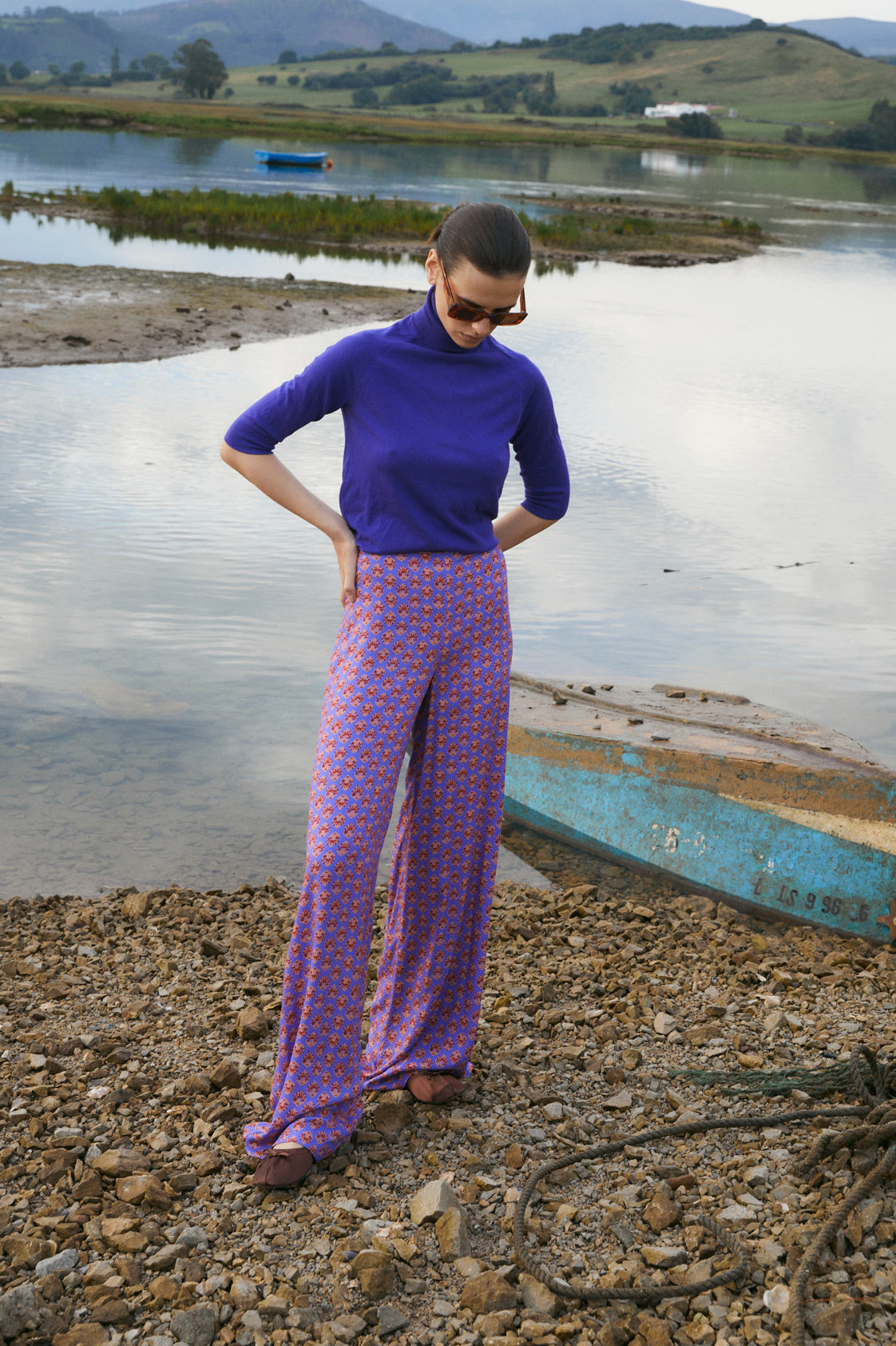 PANTALÓN FLUIDO FELIPA MORADO
