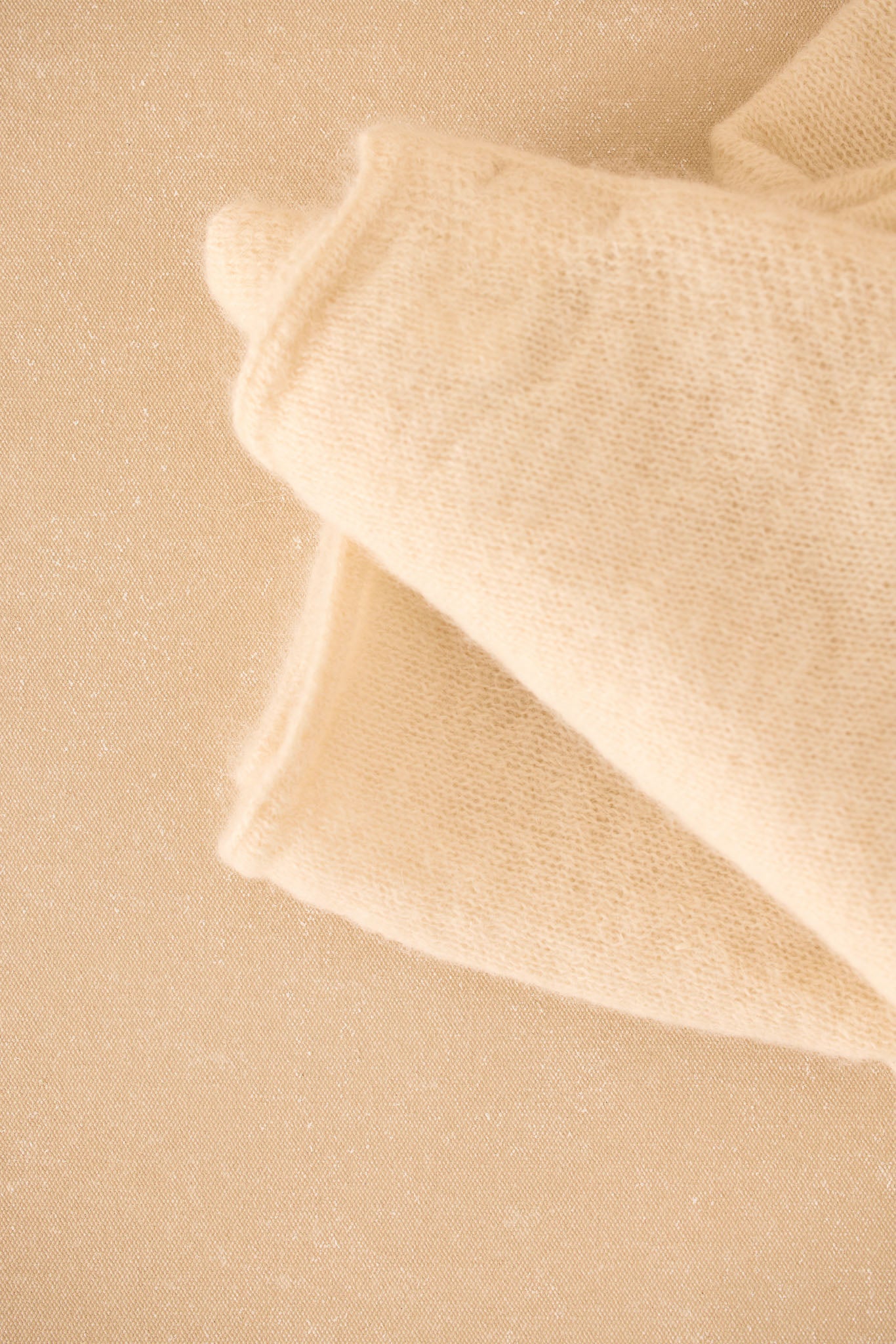 Poncho MOHAIR Blanco