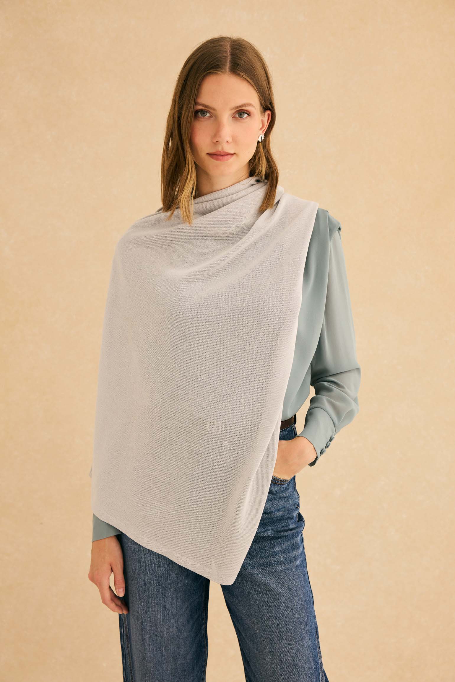 Poncho PUNTO Plata