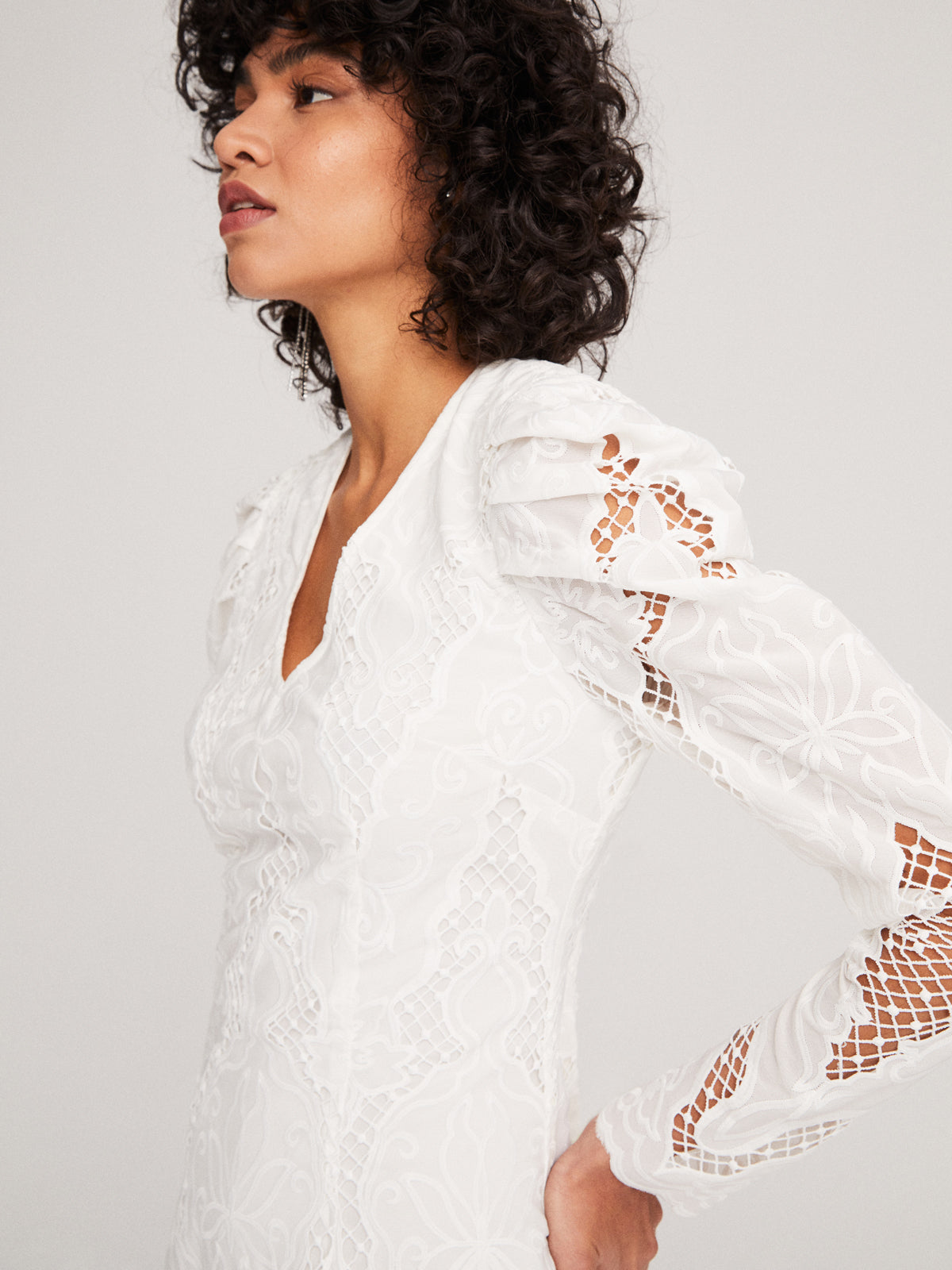 #SEYCHELLES - Vestido corto blanco bordado