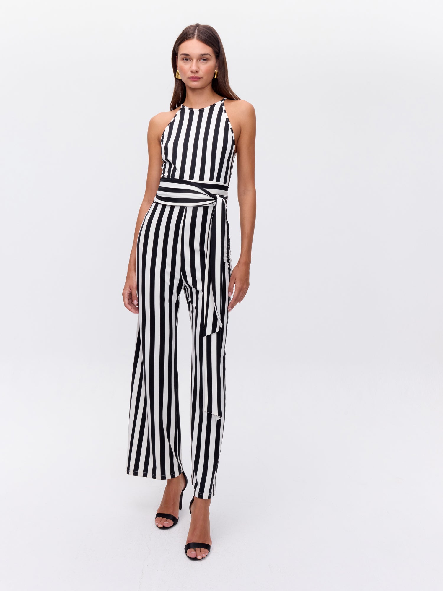 SPICY STRIPES - Kimono de rayas blanco y negro