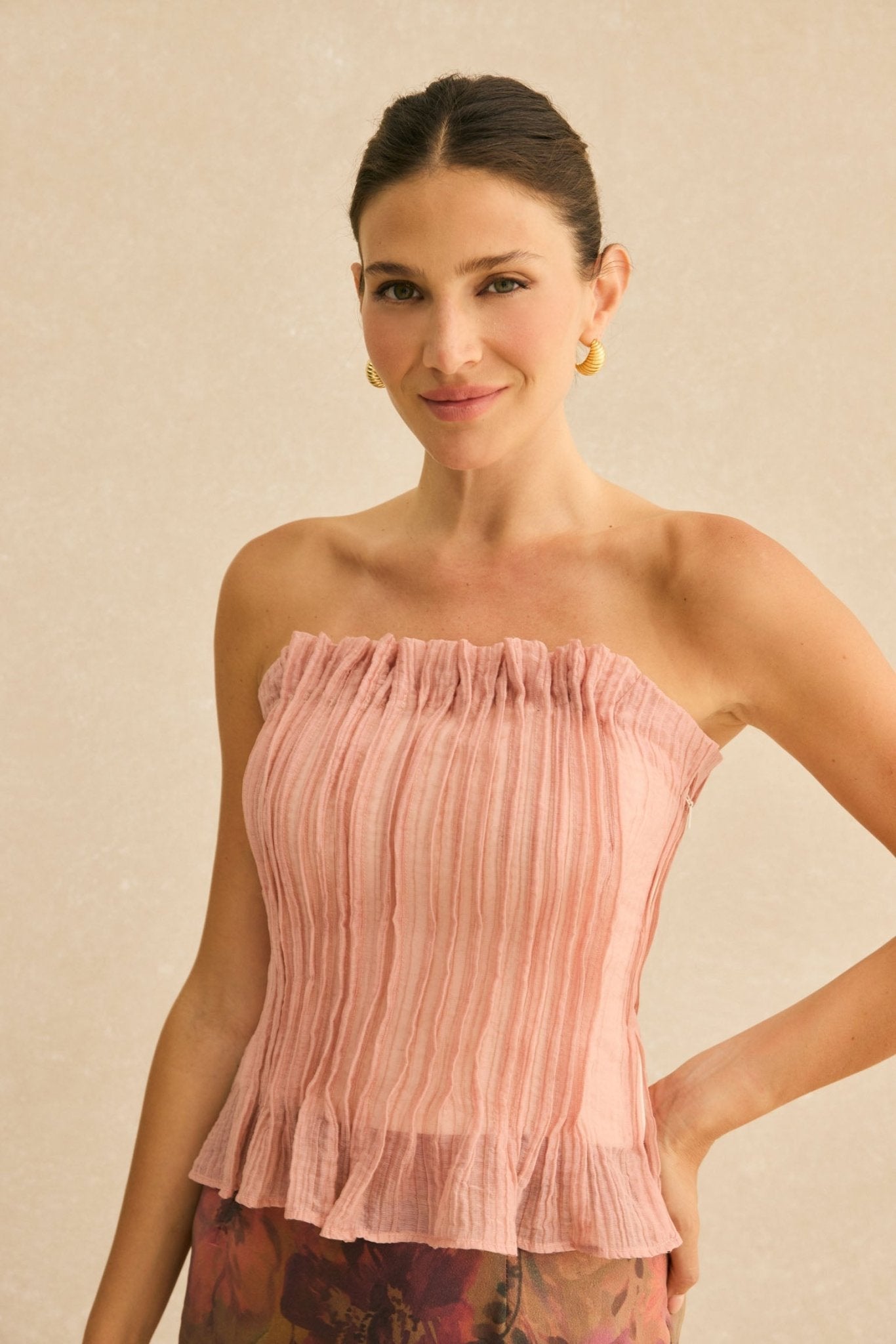 Top BARDOT Nude Carisma