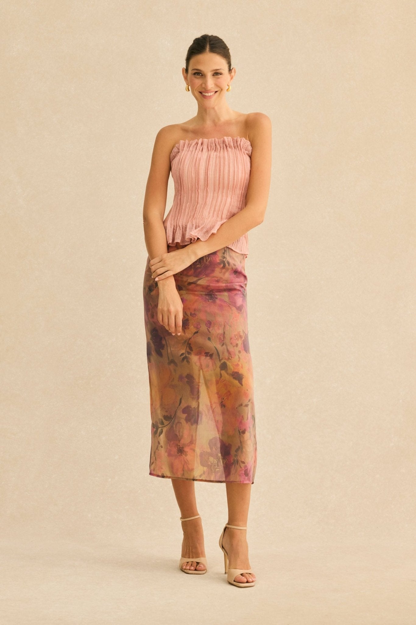 Top BARDOT Nude Carisma