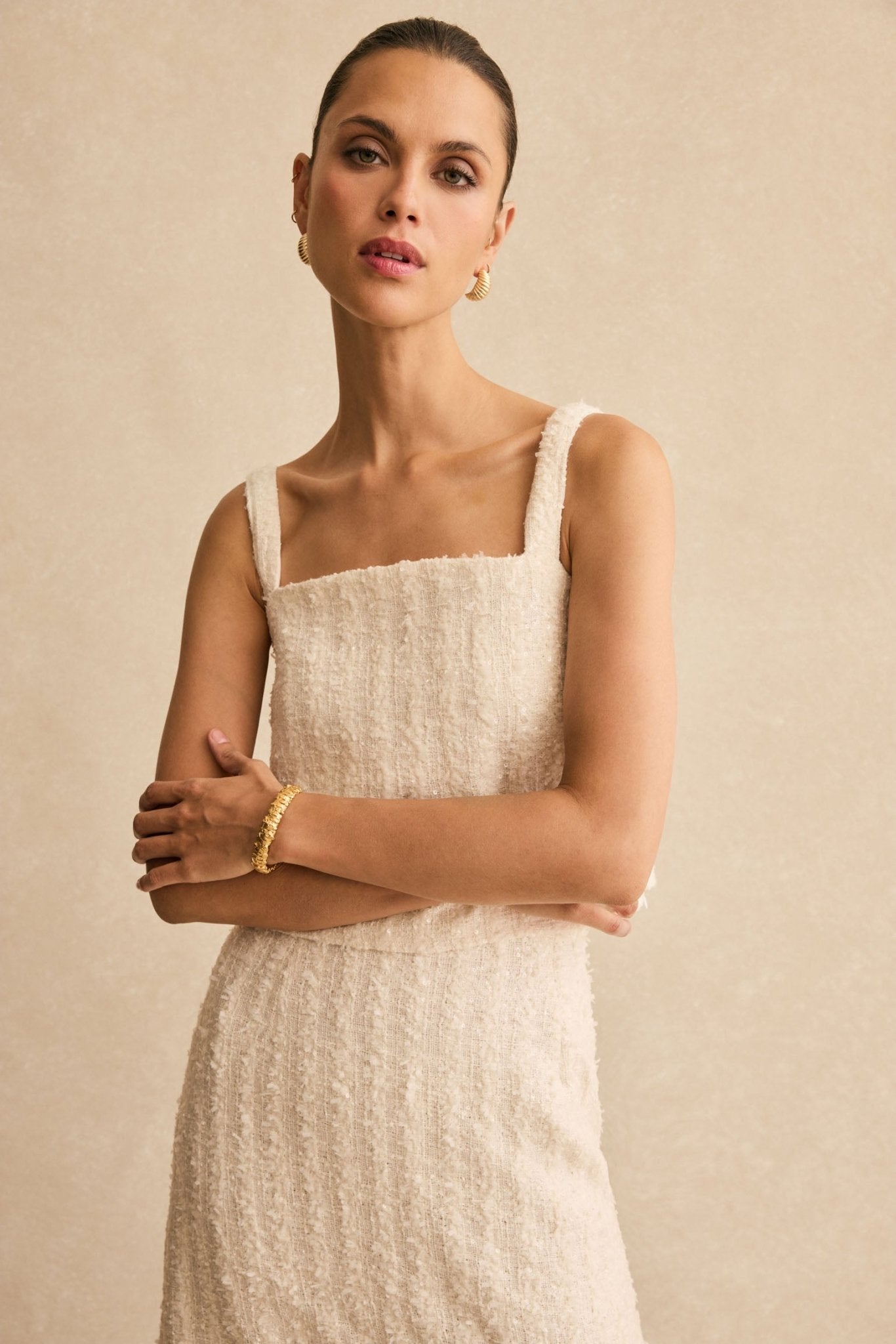 Top CARINA Blanco Hielo