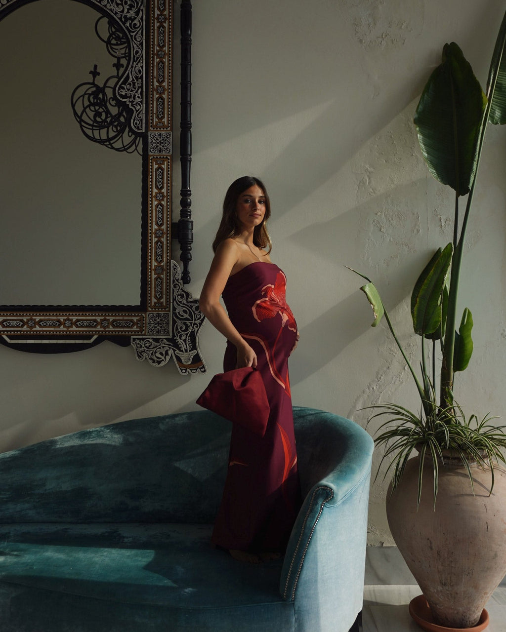 Vestido Salma Lirio Burdeos