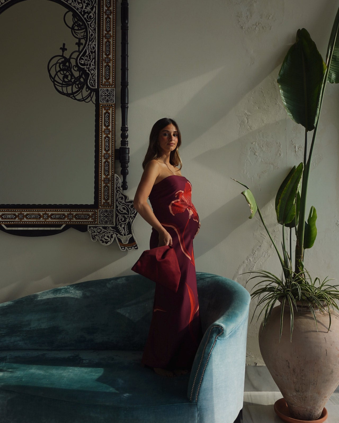 Vestido Salma Lirio Burdeos