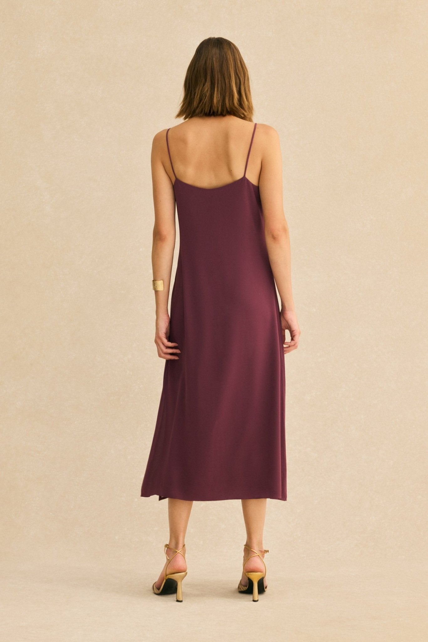 Vestido ÁGARO Burdeos Monastrell