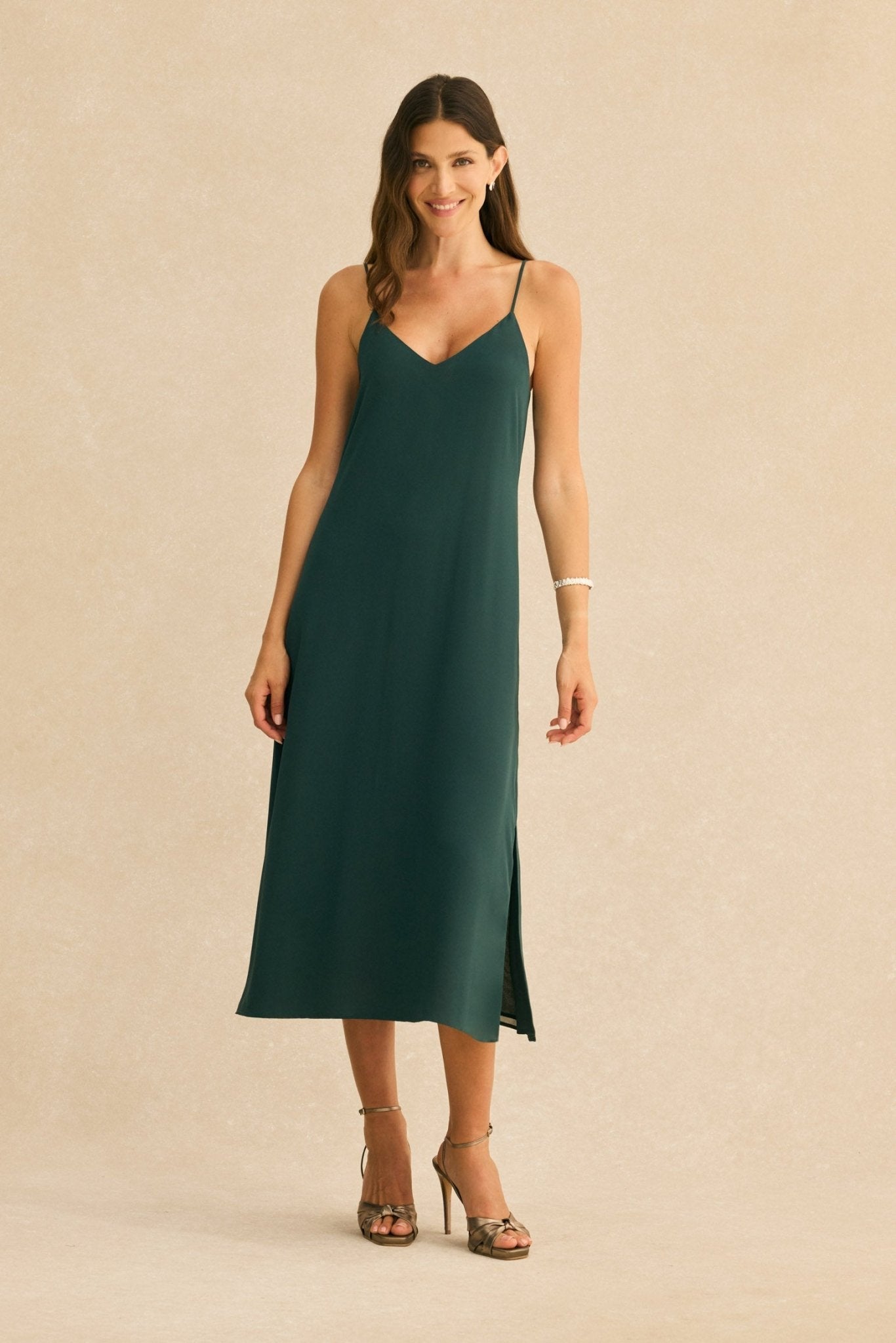Vestido ÁGARO Verde Hiedra